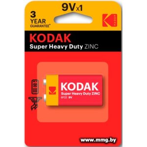 Купить Батарейка Kodak 6F22-1BL EXTRA HEAVY DUTY K9VHZ-1B 30953437-RU1 в Минске, доставка по Беларуси