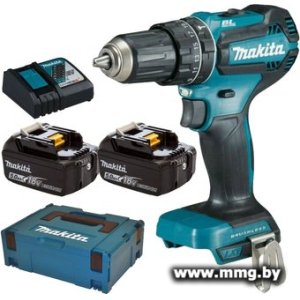 Купить Makita DHP485RTJ (с 2-мя АКБ 5 Ач, кейс) в Минске, доставка по Беларуси