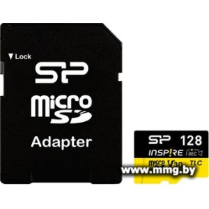 Купить Silicon-Power 128GB microSDXC Inspire SP128GBSTXLA2V1NSP (с адаптером) в Минске, доставка по Беларуси