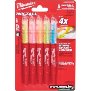 Купить Маркер Milwaukee Inkzall 48223206 (5 шт) в Минске, доставка по Беларуси