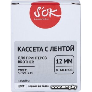 Купить Кассета с лентой S'OK Sakura Printing TZE231 в Минске, доставка по Беларуси