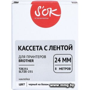 Купить Кассета с лентой S'OK Sakura Printing TZE251 в Минске, доставка по Беларуси