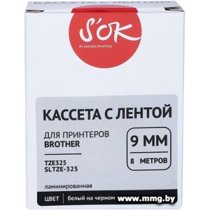 Купить Кассета с лентой S'OK Sakura Printing TZE325 в Минске, доставка по Беларуси