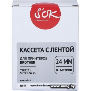 Купить Кассета с лентой S'OK Sakura Printing TZES251 в Минске, доставка по Беларуси