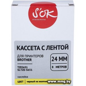 Купить Кассета с лентой S'OK Sakura Printing TZES651 в Минске, доставка по Беларуси