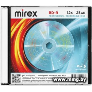 Диск BD-R Mirex 25ГБ 12Х UL141012A1S (1 шт.) Slim case
