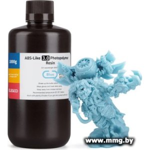 Купить Фотополимер Elegoo ABSlike V3.0 1кг (синий) в Минске, доставка по Беларуси