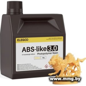 Купить Фотополимер Elegoo ABSlike V3.0 2кг (желтый) в Минске, доставка по Беларуси