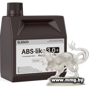 Купить Фотополимер Elegoo ABSlike V3.0+ 2кг (полупрозрачный) в Минске, доставка по Беларуси