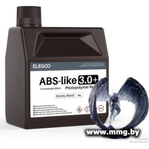 Купить Фотополимер Elegoo ABSlike V3.0+ 2кг (черный дым) в Минске, доставка по Беларуси