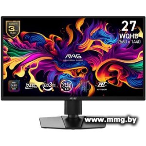 Купить MSI MAG 272QP QD-OLED X24 (9S6-3CF89A-009) в Минске, доставка по Беларуси