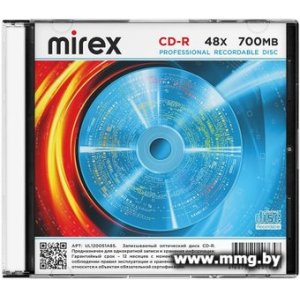 Диск CD-R Mirex 700Mb 48x UL120051A8S (1 шт.) Slim case