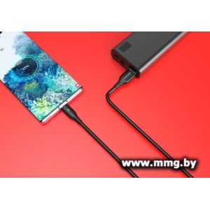 Кабель SmartBuy iK-12-S25b USB Type-A - microUSB (1 м, черный)