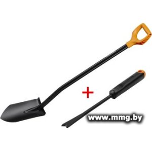 Купить Лопата штыковая остроконечная Fiskars 1066716А в Минске, доставка по Беларуси