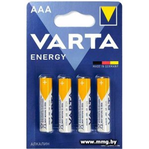 Купить Батарейка Varta Energy LR03 AAA Alkaline 4103 BL4 в Минске, доставка по Беларуси