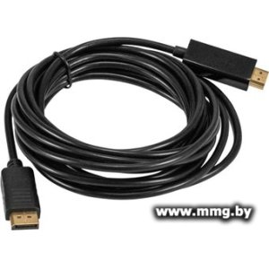 Купить Кабель ExeGate EX-CC-DP-HDMI-5.0 EX294711RUS (5 м, черный) в Минске, доставка по Беларуси