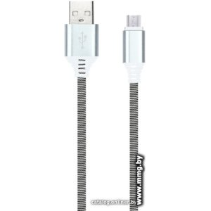 Кабель SmartBuy iK-12NS USB Type-A - microUSB (1 м, голубой)