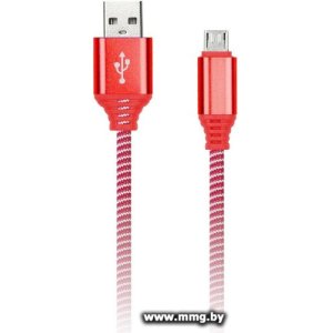 Кабель SmartBuy iK-12NS USB Type-A - microUSB (1 м, красный)