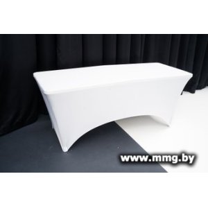 Купить Стол Calviano 180-2 light (со скатертью, белый) в Минске, доставка по Беларуси