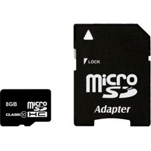 SmartBuy 8Gb microSDHC Class 10 SB8GBSDCL10-01 + adapter