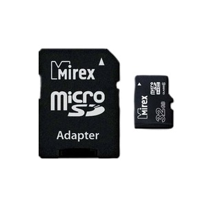 Mirex 32Gb microSDHC 13613-AD10SD32 + adapter