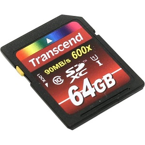Купить Transcend 64Gb SDXC 600x Ultimate TS64GSDXC10U1 в Минске, доставка по Беларуси