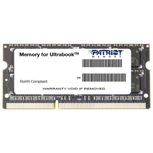 Купить SODIMM-DDR3 8GB PC3-12800 Patriot PSD38G16002S в Минске, доставка по Беларуси