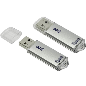 8GB SmartBuy V-Cut silver