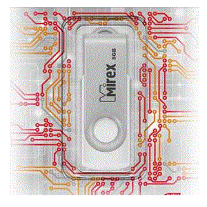 8GB Mirex SWIVEL WHITE