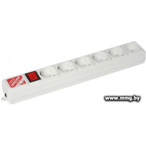 Купить Power Cube 6 розеток, серый, 1.9 м (SPG(5+1)-B-6) в Минске, доставка по Беларуси