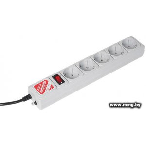 Power Cube 5 розеток, серый, 3 м (SPG-B-10)