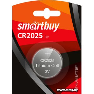 Купить Батарейка SmartBuy CR2025 SBBL-2025-1B (1шт) в Минске, доставка по Беларуси